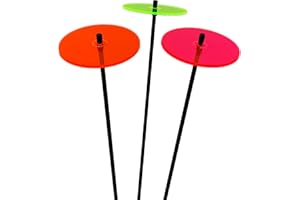 Sun Catcher Garden Decor Dischi del Sole Medi 3 Incandescente Grandi Pali da Giardino 50cm Altezza Ornamento Esterni Regalo per Giardinieri, Colour:Red/Orange/Green (3) RG