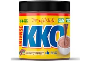 FITstyle KKO 250g Cacao Soluble Sin azúcar añadido | Con Cacao Alcalino | Fuente de Fibra y Proteínas | Edulcorado con Eritritol | Textura con grumitos y alta concentración