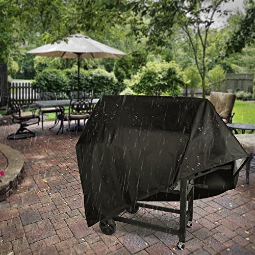 QMQ Grillabdeckung Grill Abdeckhaube Gasgrill Holzkohlengrill Schutzhülle Abdeckhaube Haube, 145 x 61 x 117cm - 7