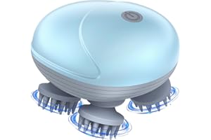 Ankilo Upgraded Scalp Massager Electric, Electric Cat Dog Massager, with 4 Rotatable Massage Heads, Three Modes, for Relieving Tight Stiffness Muscles, Promote Bonding