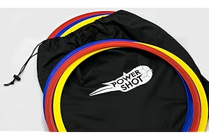 POWERSHOT – Juego de 12 Aros de coordinación Planos – Ejercicio de coordinación de fútbol – Entrenamiento de fútbol