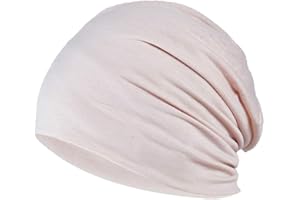 YOFASEN Slouchy czapka beanie – Chemo Cancer nakrycie głowy z bawełny, czapka do spania, turban, nakrycie głowy, muzułmańska chusta na głowę dla kobiet i mężczyzn, beżowy, jeden rozmiar