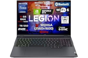 Lenovo Legion 5 Gaming Intel Core i9-13900HX 16 Go Ram 1 To SSD Geforce RTX4060 8 Go GDDR6 16" WQXGA 2560 x 1600 IPS 300 nits Anti-glare, 100 % sRGB, 165 Hz FREEDOS