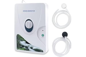 Yangers Generatore di ozono Multifunzionale Purificatore d'Acqua per Acqua Sterilizzatore Rondella Detergente per Frutta Verdura Cibo Vestiti Lavaggio Timer (600mg/h)
