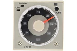 YANMIS Time Relay, H3CR-A 100-240VAC 100-125VDC 11-Pin 0.5S-300H Perilla de Control Relé de Tiempo Relé Temporizador de retardo para Control Remoto, comunicación, Control automático, mecatrónico