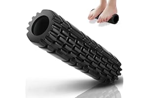 HUOBERR Faszienrolle,Massage-Rolle Faszienrolle Wirbelsäule,Foam Roller Hilfsmittel zur Muskelverspannungen/Druck lindern,Faszien-Training Muskelgruppen,30CMx8CM