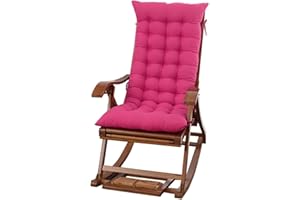 UWOBTN Cojín Reclinable para Tumbona, 120x48/150x48cm Cojines para Silla Mecedora, Exterior Reclinable Colchoneta Tumbona ,Cómodo Cojín de Sofá para Jardín, Piscina, Playa, Terraza y Balcón(J,150x55x8cm)