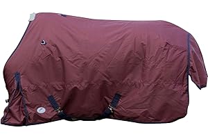 Jumpers Horse Line Jhl Essential Lightweight Turnout Rug 5' 9" Burgundy/navy - Burgundy/Navy, 5' 9"