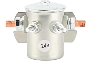 Ajustements de Solénoïde 24VDC/200A, Relais de Démarreur de Moteur Hydraulique Normalement Ouvert (NO), Solénoïdes de Démarreur de Rechange Automobile, Relais de Solénoïde de Démarreur