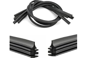 GMENTS 4Pcs 28" Wiper Blade Refills Windscreen Wiper Rubber Strips Universal Car Frameless Replacement Windshield Front Rear Wiper Blades Refills Parts for Most Auto Vehicle Vans Trucks Buses, Gray-black