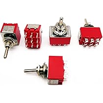 12 Pezzi Interruttori A Levetta SPDT Micro Switch 3 Pin - Per Circuiti Elettrici - Foto 3