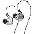 Letshuoer S12 in-Ear Earphone with 14.8mm Planar Magnetic Driver, HiFi Headphone, Ergonomic Design, Wired in Ear Monitor with Silver Plated Monocrystalline Copper Cable (3.5mm,Silver)