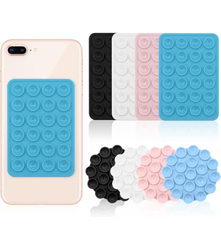 5 Ventose Silicone Per Custodie Telefono - Supporto Adesivo Antiscivolo, Per Videochiamate - Foto 5