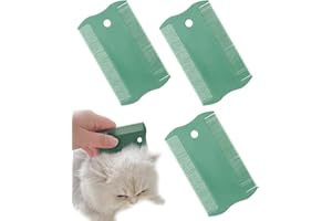 DEZP DEZ 3 PCS peigne anti poux peigne poux peigne a poux traitement anti poux aspirateur poux anti poux enfant adultes et animaux domestiques