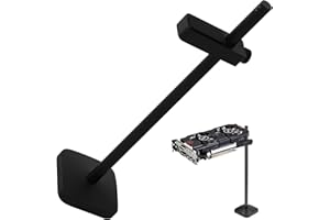 DOZYLIVE Soporte Tarjeta Gráfica GPU Ajustable 30-190 mm Aleación de Aluminio Soporte GPU Gráfica Vertical con Base Magnética Almohadilla de Protección Compatible para PC Carcasas Resistente Graphics Card