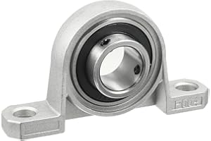 UXCELL sourcing map Palier Roulement Kp004 20mm alésage en alliage de zinc monté sur bille intérieure roulement d'insertion de bloc d'oreiller