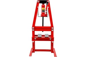 FUROMG Prensa Hidráulica de Taller 6 T, Prensa con Placas y Rodamientos