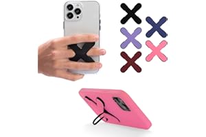 AIKLO | Soporte y Agarre de Móvil | Sujeta móvil Mano de Forma Segura con un Dedo. Apoya la Anilla del Grip en Horizontal para Ver Videos | Accesorio Universal para iPhone, Samsung, Xiaomi, etc.