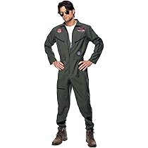 Leg Avenue Top Gun Romper voor dames, kaki, L