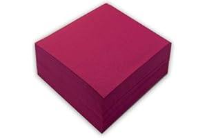 MORIGAMI, Tovagliolo Premium di dimensioni standard, piega 1/4, 50 tovaglioli, finitura Airlaid, lampone (SER41007703)