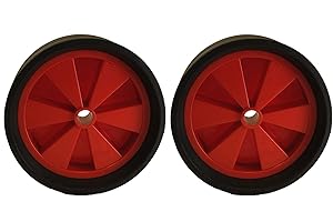 leisure MART Dinghy Boat Launch Trolley Wheels 10" Sand Hopper Solid Rubber Tyre x 2 (Pair)