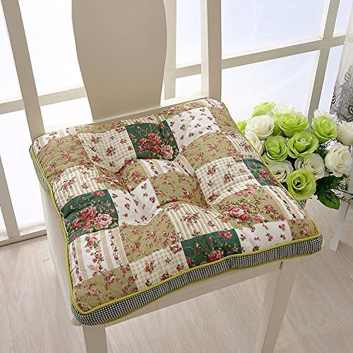 Home Chair Cushion Cushion Warm Chair Cushion Student Stool Pad Thickening Office Seat Cushion Square Fat Pad Four Needle Pad,017 Green