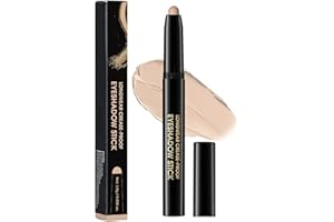 MIKLOVEN Matte Nude Eyeshadow Stick – Smooth Creamy Eye Primer & Shadow Pencil for Natural Brightening and Base Makeup, Long Lasting Smudge-Proof Blendable Texture, Ideal for Mature Skin & Daily Use