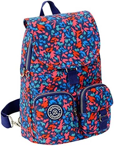 Fansela(TM) Leisure Waterproof Nylon Backpack School Daypack Multicolor Blue