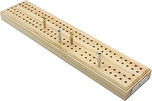 BRIMTOY Wooden British cribbage board - 24cm (9")