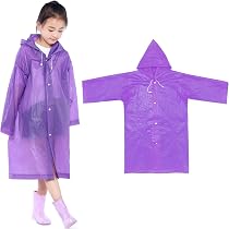 Poncho Pluie Enfant 3-8 Ans - Imperméable EVA Léger Pour École Et Outdoor