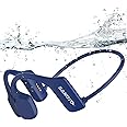 SANOTO swimming headphones, Bone Conduction Headphones Wireless Bluetooth 5.2 Sport Headset IP68 Waterproof 8G MP3 waterproof headphones swimming running headphones Fitness Gym Walking Cycling