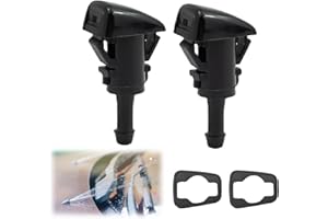 FUITKE 986302K100 Washer Jets, 2 Pack Front Windshield Washer Nozzles Compatible with 2012-2017 Kia Sportage 2010-2018 Hyundai Tucson ix35 Wiper Blades Accessories Replacement with Rubber Gasket