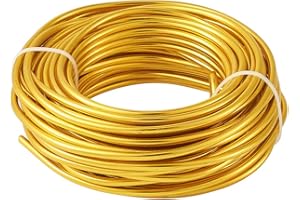 BB BEADTHOVEN Beadthoven - Filo di alluminio per lavori artigianali, 6 gauge (4 mm), flessibile e pieghevole, per realizzare gioielli, confezioni e sculture floreali