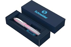Schneider Ray Flora Coffret cadeau stylo roller dans un étui en carton (avec cartouches d'encre standard, convient aux droitiers et aux gauchers)
