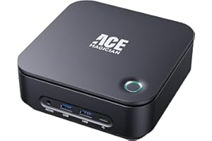 ACEMAGICIAN Mini PC 32 GB DDR4 RAM 512 GB SSD, Core i5 11320H(hasta 4,5 GHz), Thunderbolt 4/DP/HDMI Triple Output, Iris XE Graphics,Wifi6 Blutooth 5.2 Micro Ordenador Escritorio