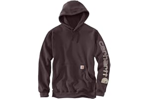 Carhartt Sweat À Capuche À Poids Moyen avec Logo sur la Manche (Tailles Standard et Grandes Tailles) Sweatshirt à Capuche Homme