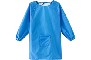 YeeHeen Art Smock Artist Painting Apron Waterproof Long Sleeve Smock with Pocket
