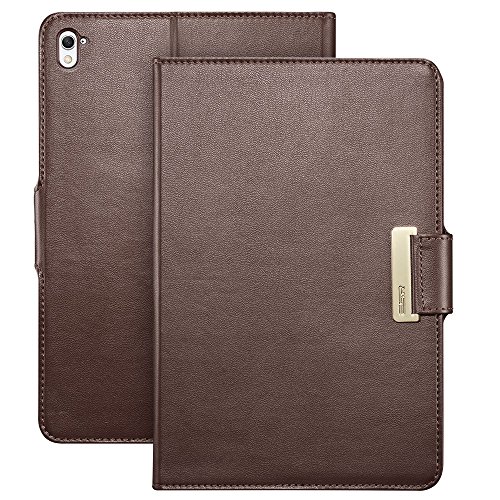 iPad Pro 9.7 Hülle, ESR® Intelligent Bildserie Unternehmen Stil PU Ledertasche mit Haspe mit Auto aufwachen / Schlaf Funktion Schutzhülle für iPad Pro 9.7 Zoll (Braun) - 4