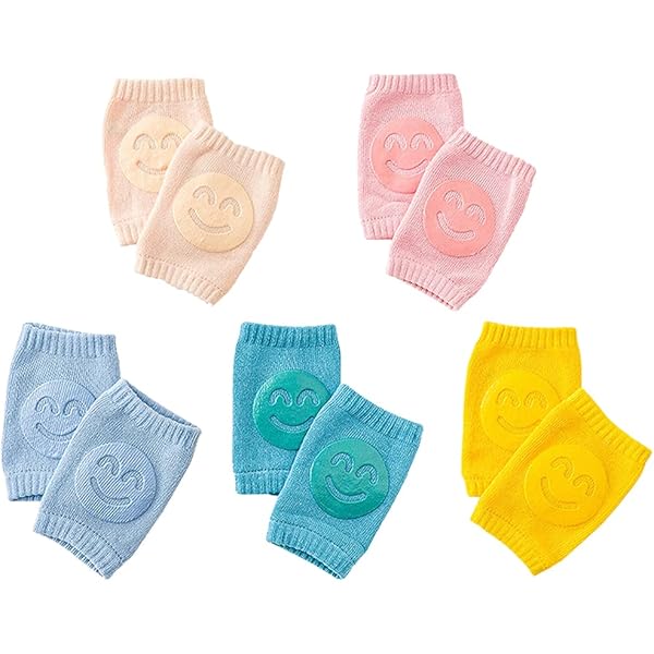 JEXOWIQ Baby Knieschoner 2 Paar - Atmungsaktiv & Rutschfest Für Krabbelkinder 0-24 Monate