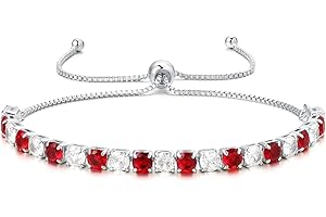 LOVANS Bracelet for Womens Tennis Bracelets with 4MM/5MM/6MM Sparkle Diamond Zirconia Adjustable Tennis Bracelet Jewellery Birthday Christmas Gifts for Her Mum Friends,Silver,Gold,Rosegold