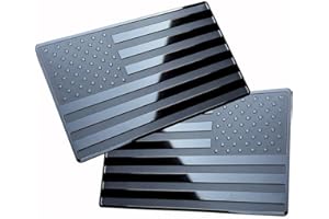 CASILER 2 Pcs 3D American Flag Sticker USA Flag Car Car Military Patriotic Emblem Emblem Bumper Stickers Stickers for Car Truck