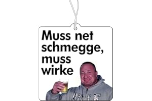 GENERISCH 2x Markus Rühl – Muss Nicht Schmecken, Muss Wirken Duftbaum Auto Lustig, Duftspender, Tuning, Car Air Freshener, Duftanhänger Set