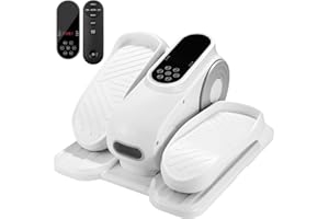 ‎LIFERUN Mini Ellipsentrainer Untertisch Elektrischer Crosstrainer Electric Elliptical Trainer mit Fernbedienung Pedaltrainer Beintrainer Adjustable Speed Stepper für Zuhause Büro Teenager Senioren