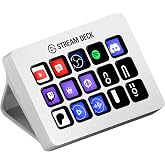 Elgato Stream Deck - Tactile Control Interface, 15 Customizable LCD Keys, Trigger Actions in apps, OBS, Twitch, YouTube and M