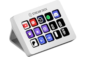 Corsair Elgato Stream Deck MK.2 Blanc - Contrôleur de studio, 15 touches macro