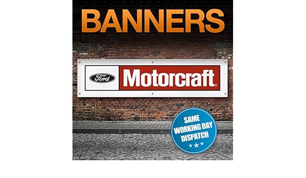 Large 2400mm X 615mm Signs247 Za188 Ford Motorcraft Logo Banner