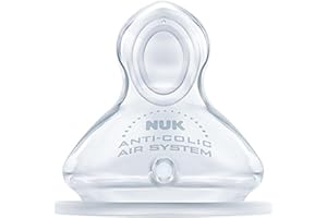 Nuk 10124014 - Tetina para biberón, 0-6 meses (2 pièces)