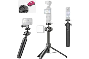 ULANZI MT90 Cka Statyw z szybkim zwalnianiem do kamery DJI Pocket 3/Osmo Action 5 4 3, 2-w-1 do selfie, kompatybilny z kamerami Go Pro/Insta 360 X5 Ace/Ace Pro/X4, udźwig 1,5 kg