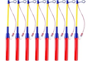 DAZZTIME 8 sztuk kijków do latarni z diodami LED na St Martin, elektroniczny pręt do latarni, 40 cm, zestaw do latarni LED, na imprezy dla dzieci, imprezy kostiumowe, Halloween
