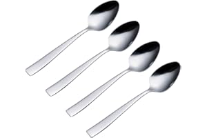 Viners Everyday Purity 4 Piece 18/0 Silver Stainless Steel Tea Spoons